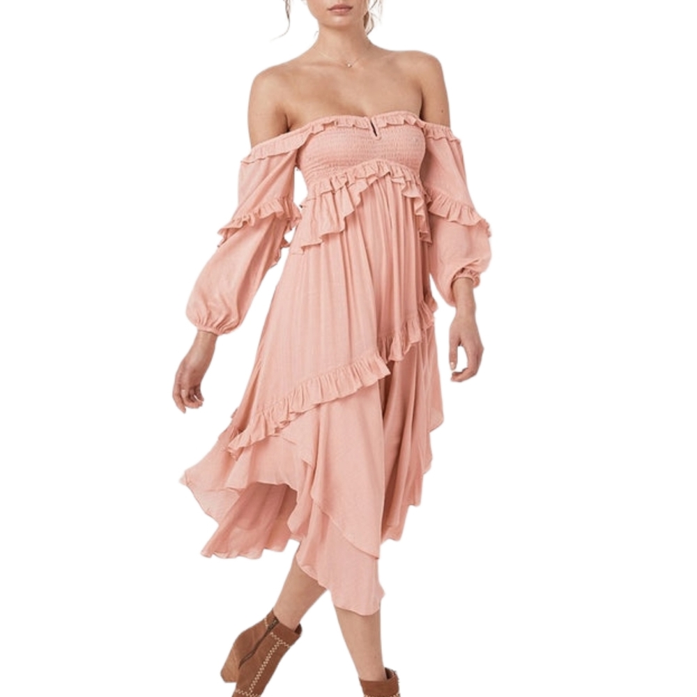 SPELL | Clementine Mermaid Dress - Musk